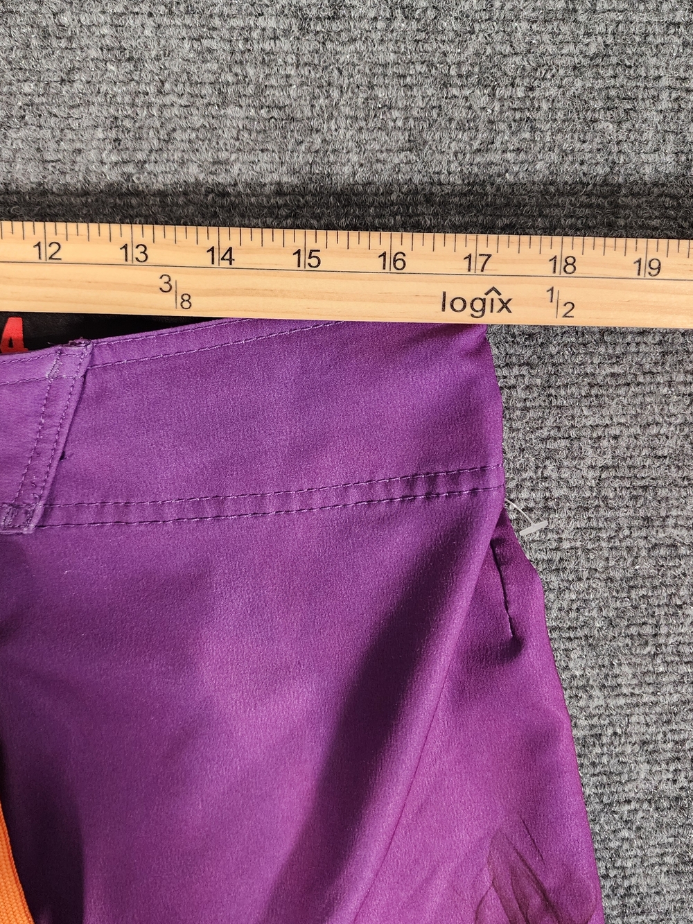 Fly Racing Board Shorts Purple Multicolor Polyester Drawstring Zip Flat Front - Picture 8 of 8